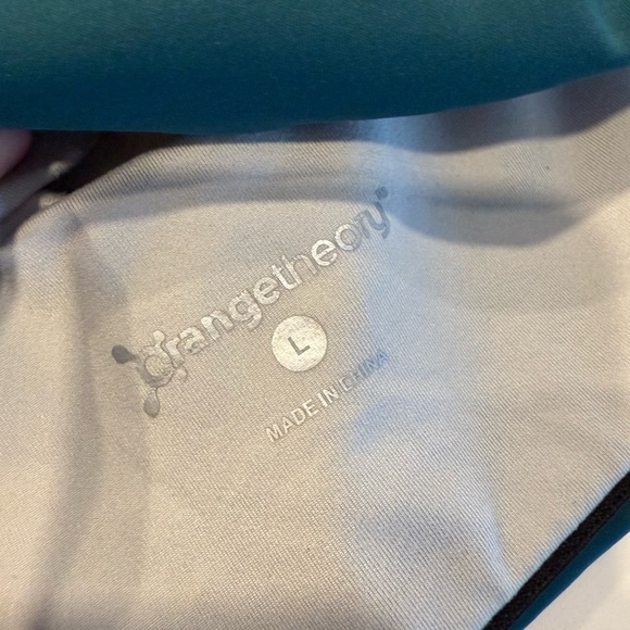 Orangetheory Teal Sports Bra with Orange Accents - Picture 4 of 6